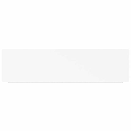 Floating Wall Shelf White 90x23.5x3.8 cm MDF