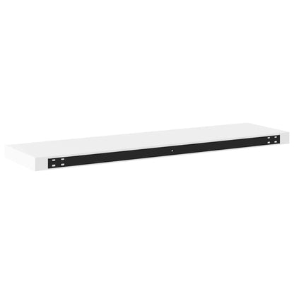 323819 vidaXL Floating Wall Shelves 4 pcs White 90x23,5x3,8 cm MDF