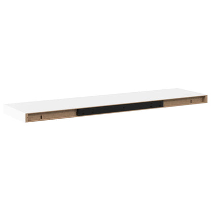 323819 vidaXL Floating Wall Shelves 4 pcs White 90x23,5x3,8 cm MDF