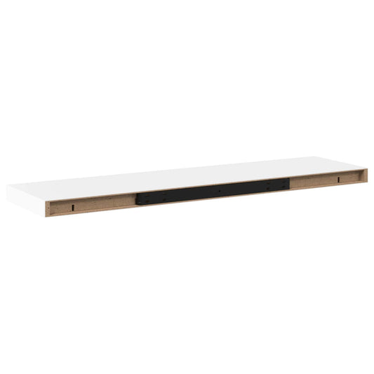 323819 vidaXL Floating Wall Shelves 4 pcs White 90x23,5x3,8 cm MDF