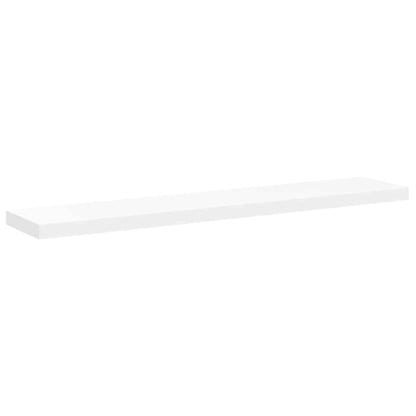 Floating Wall Shelves 2 pcs White 120x23.5x3.8 cm MDF