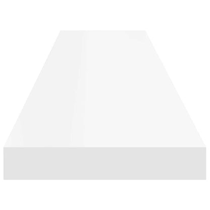 Floating Wall Shelves 2 pcs White 120x23.5x3.8 cm MDF
