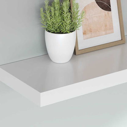 Floating Wall Shelves 4 pcs White 120x23.5x3.8 cm MDF