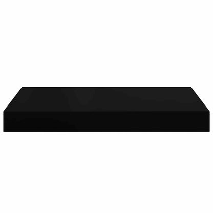 Floating Wall Shelves 2 pcs Black 40x23.5x3.8 cm MDF