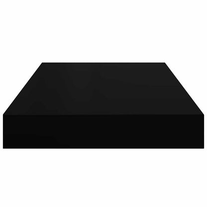 Floating Wall Shelves 2 pcs Black 40x23x3.8 cm MDF