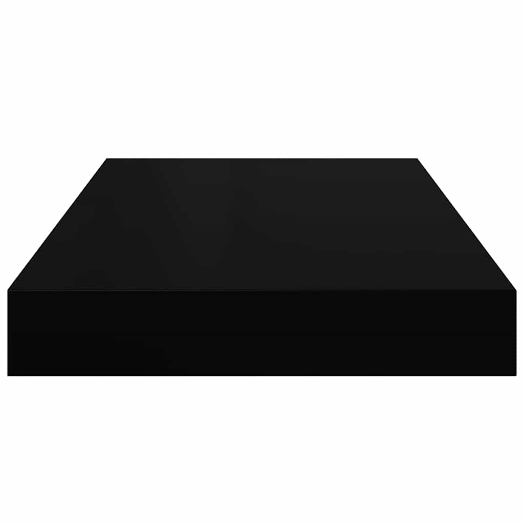 Floating Wall Shelves 4 pcs Black 40x23x3.8 cm MDF