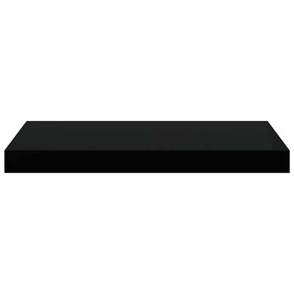 Floating Wall Shelf Black 50x23x3.8 cm MDF