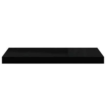 Floating Wall Shelves 2 pcs Black 60x23.5x3.8 cm MDF