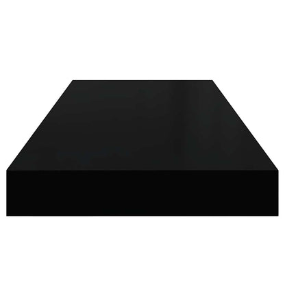 Floating Wall Shelves 2 pcs Black 60x23.5x3.8 cm MDF