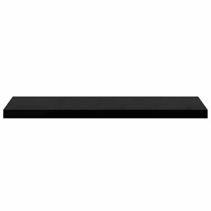 Floating Wall Shelves 4 pcs Black 90x23.5x3.8 cm MDF