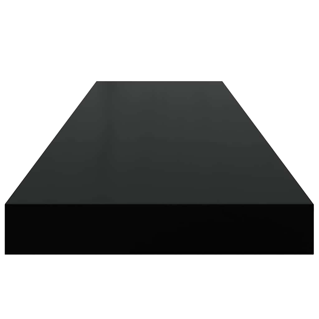 Floating Wall Shelves 4 pcs Black 90x23.5x3.8 cm MDF