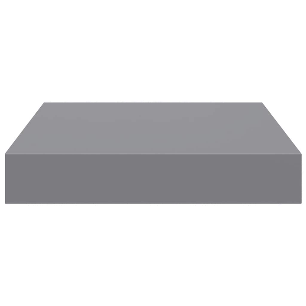Floating Wall Shelf Grey 23x23.5x3.8 cm MDF