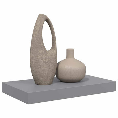 Floating Wall Shelf Grey 40x23.5x3.8 cm MDF
