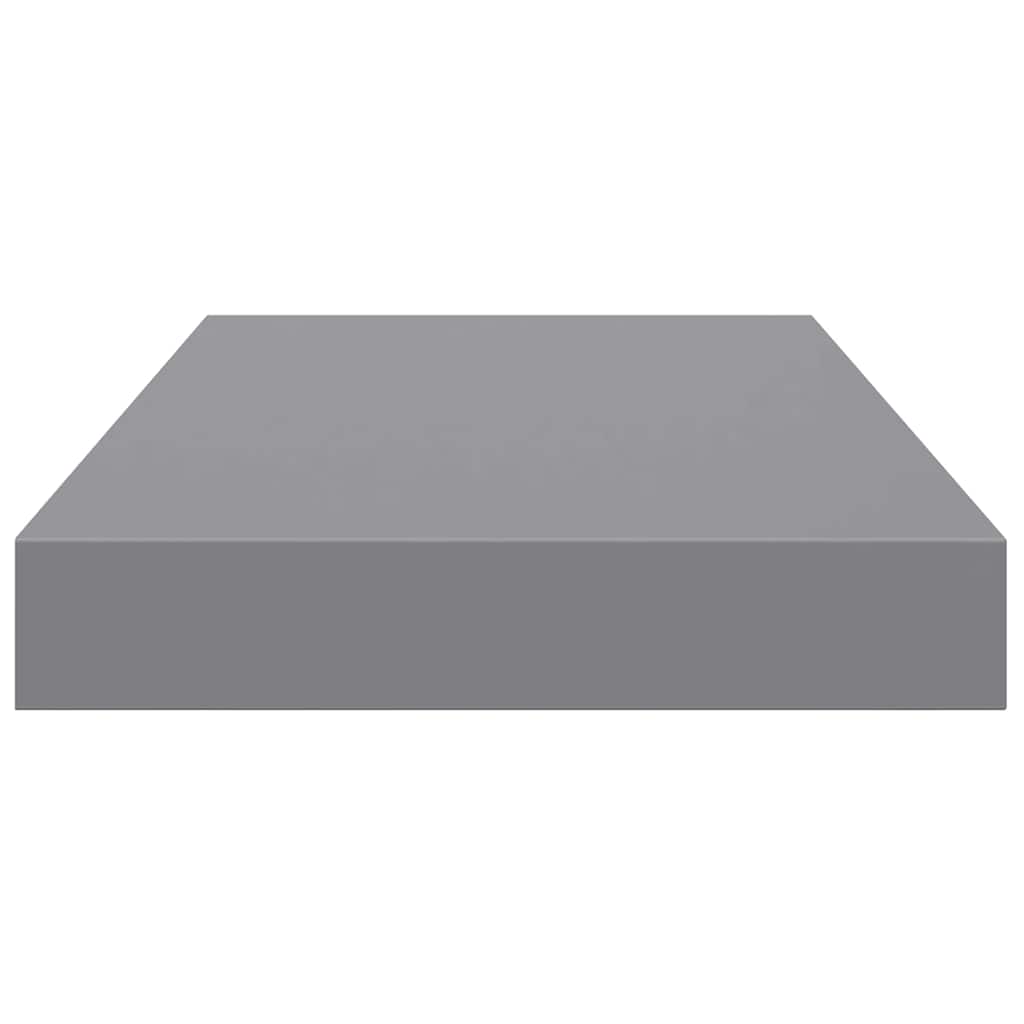 Floating Wall Shelf Grey 40x23.5x3.8 cm MDF