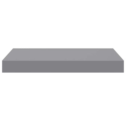 Floating Wall Shelves 2 pcs Grey 40x23x3.8 cm MDF