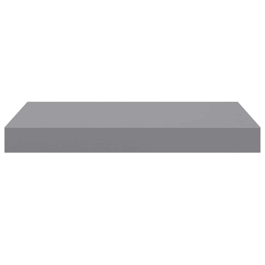 Floating Wall Shelves 4 pcs Grey 40x23.5x3.8 cm MDF