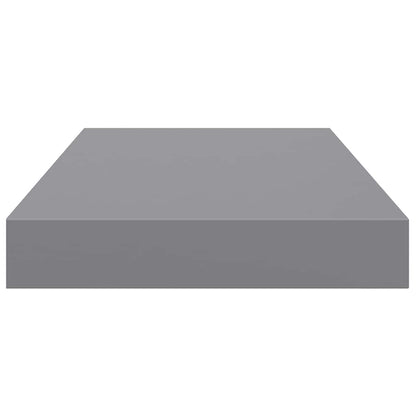 Floating Wall Shelves 4 pcs Grey 40x23.5x3.8 cm MDF