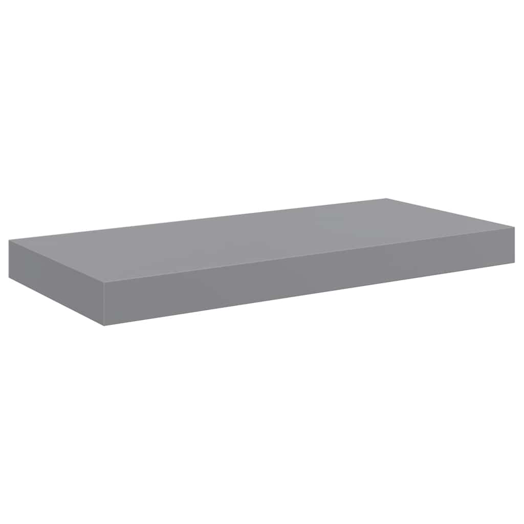 Floating Wall Shelf Grey 50x23x3.8 cm MDF