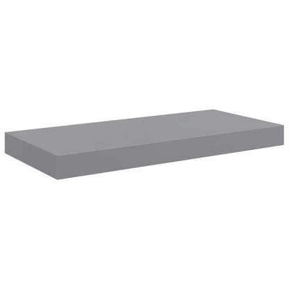 Floating Wall Shelf Grey 50x23x3.8 cm MDF