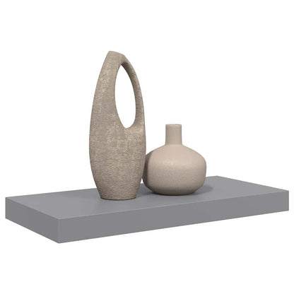 Floating Wall Shelf Grey 50x23x3.8 cm MDF