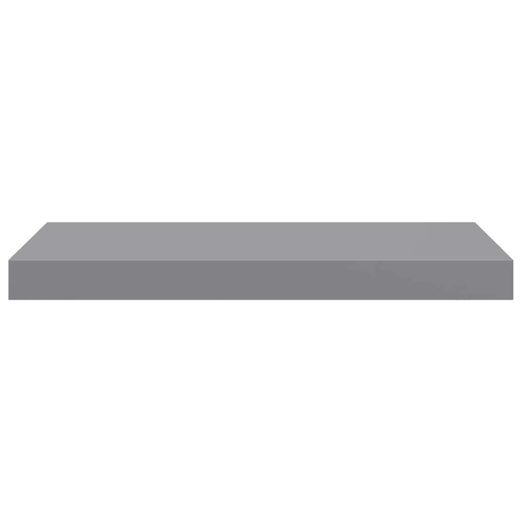 Floating Wall Shelf Grey 50x23x3.8 cm MDF