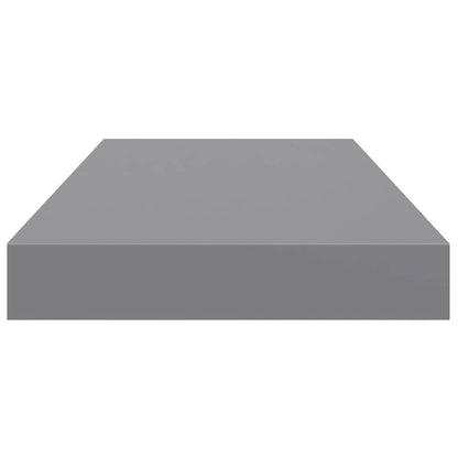 Floating Wall Shelf Grey 50x23x3.8 cm MDF