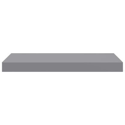 Floating Wall Shelves 2 pcs Grey 50x23.5x3.8 cm MDF