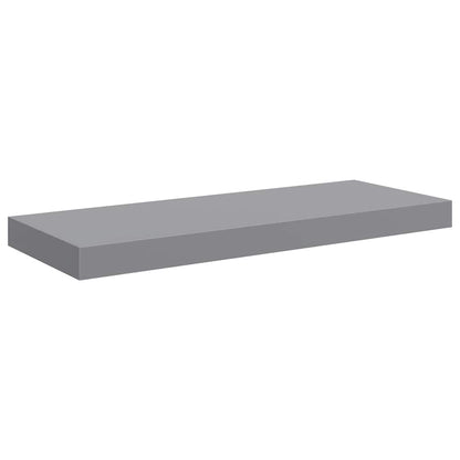 Floating Wall Shelf Grey 60x23.5x3.8 cm MDF