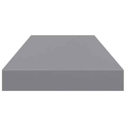 Floating Wall Shelf Grey 60x23.5x3.8 cm MDF