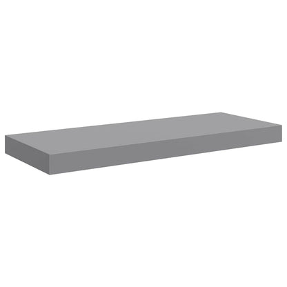 Floating Wall Shelves 4 pcs Grey 60x23.5x3.8 cm MDF