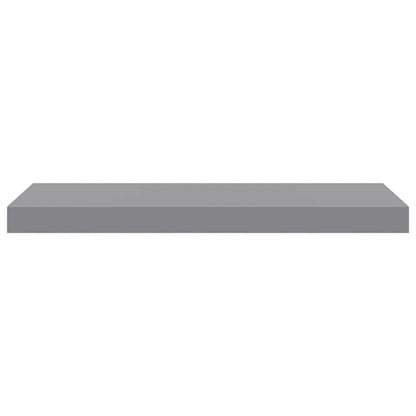 Floating Wall Shelves 4 pcs Grey 60x23.5x3.8 cm MDF