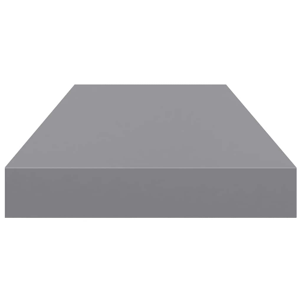 Floating Wall Shelves 4 pcs Grey 60x23.5x3.8 cm MDF
