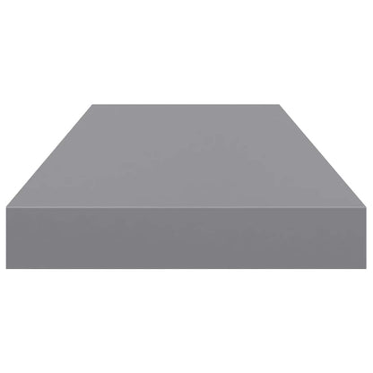 Floating Wall Shelves 4 pcs Grey 60x23.5x3.8 cm MDF