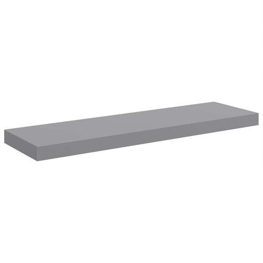 Floating Wall Shelf Grey 80x23.5x3.8 cm MDF