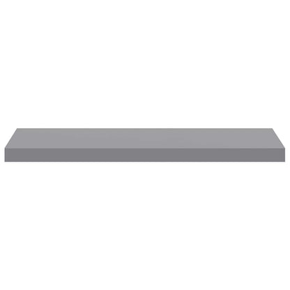 Floating Wall Shelf Grey 80x23.5x3.8 cm MDF