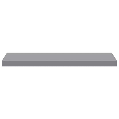 Floating Wall Shelves 4 pcs Grey 80x23.5x3.8 cm MDF