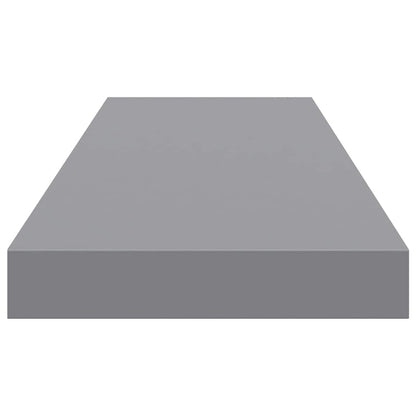 Floating Wall Shelves 4 pcs Grey 80x23.5x3.8 cm MDF