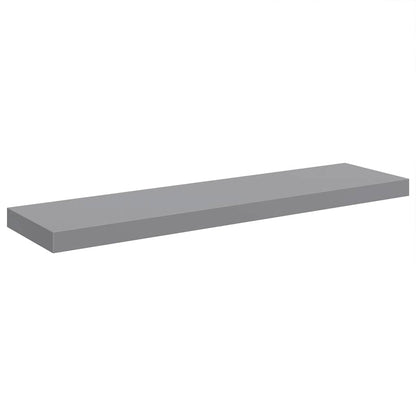Floating Wall Shelves 4 pcs Grey 90x23.5x3.8 cm MDF