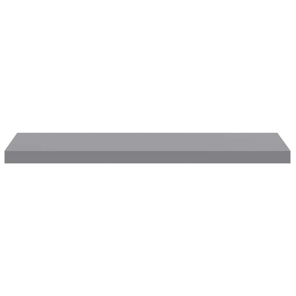 Floating Wall Shelves 4 pcs Grey 90x23.5x3.8 cm MDF