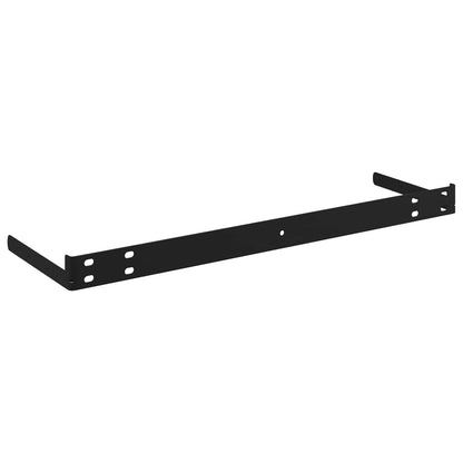 323864 vidaXL Floating Wall Shelves 4 pcs Grey 120x23,5x3,8 cm MDF