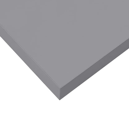 323864 vidaXL Floating Wall Shelves 4 pcs Grey 120x23,5x3,8 cm MDF