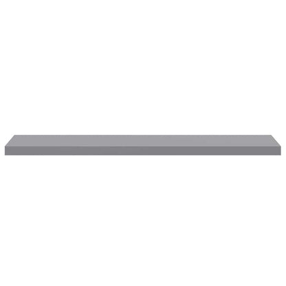 Floating Wall Shelves 4 pcs Grey 120x23.5x3.8 cm MDF