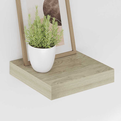 Floating Wall Shelf Oak 23x23.5x3.8 cm MDF