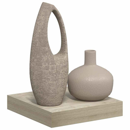 Floating Wall Shelf Oak 23x23.5x3.8 cm MDF
