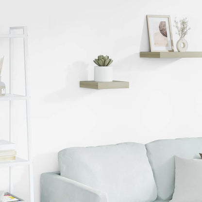 Floating Wall Shelf Oak 23x23.5x3.8 cm MDF