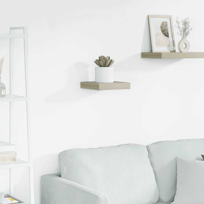 Floating Wall Shelf Oak 23x23.5x3.8 cm MDF