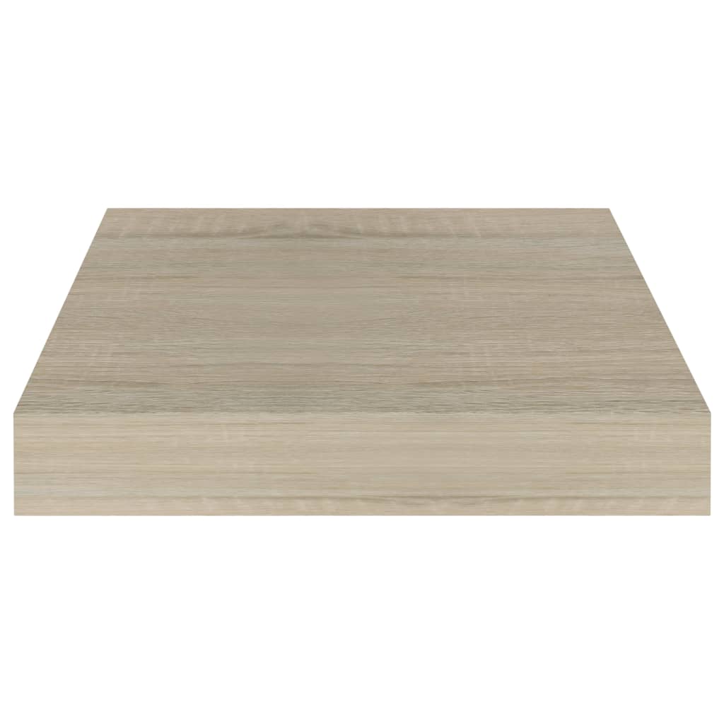 Floating Wall Shelves 4 pcs Oak 23x23.5x3.8 cm MDF