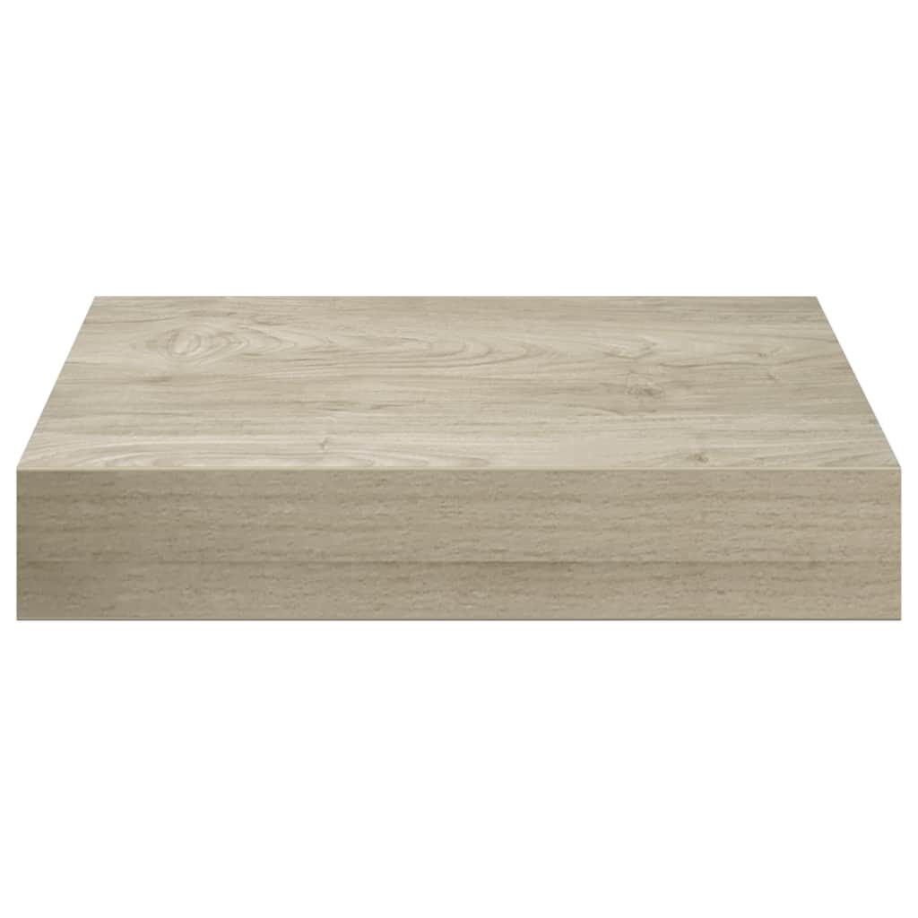 Floating Wall Shelves 4 pcs Oak 23x23.5x3.8 cm MDF