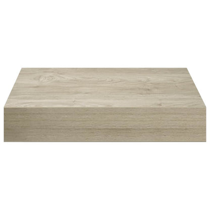Floating Wall Shelves 4 pcs Oak 23x23.5x3.8 cm MDF
