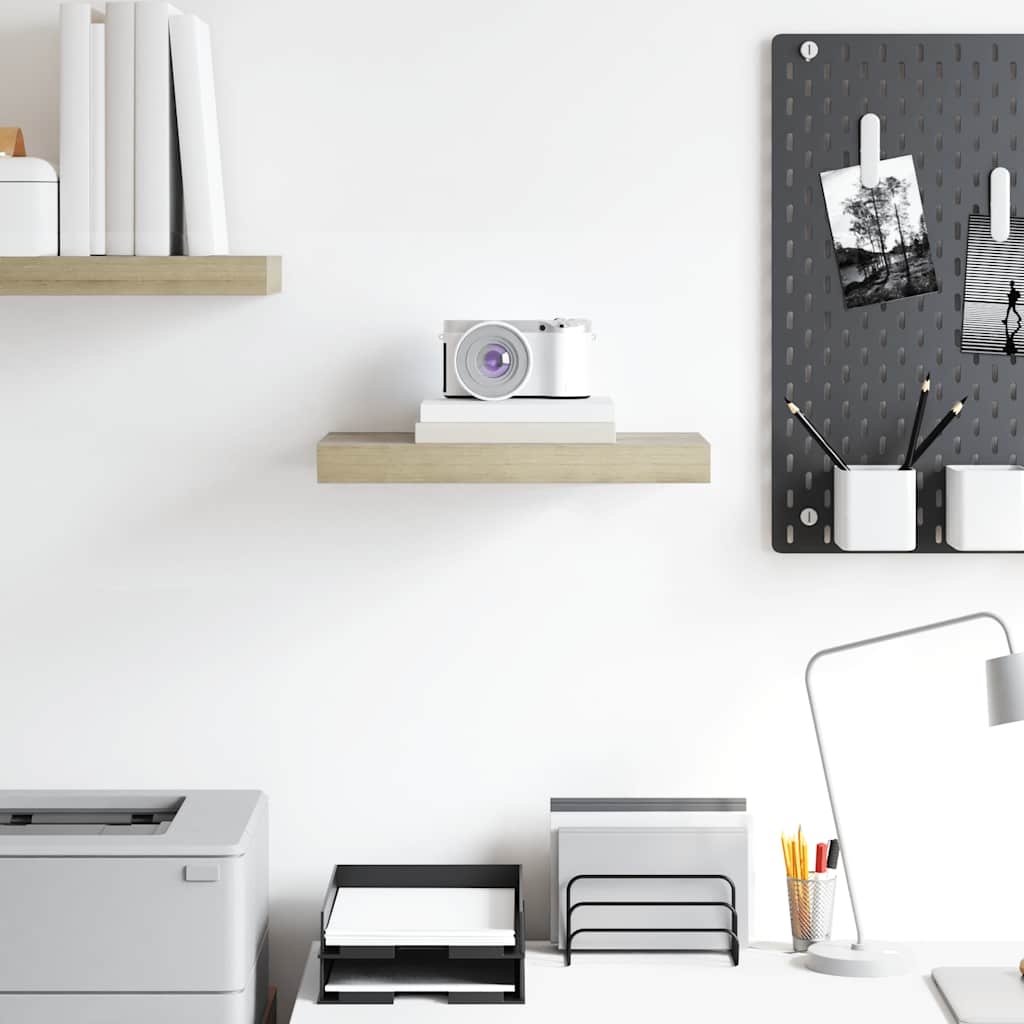 Floating Wall Shelf Oak 40x23x3.8 cm MDF